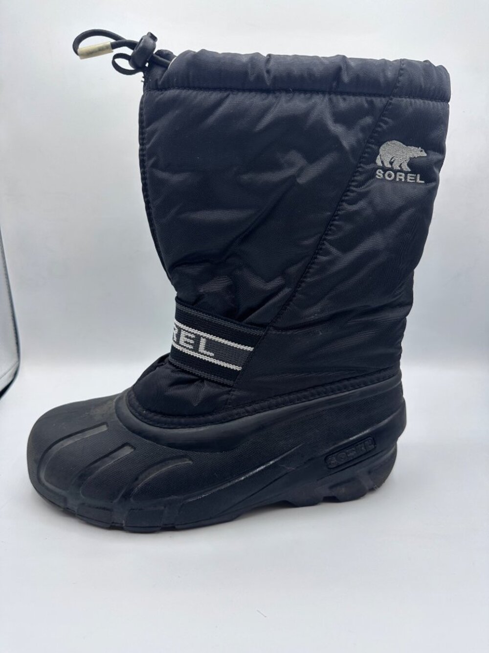 Sorel Youth Sz 5 Unisex Black Waterproof Winter Boots snow Removable Liners